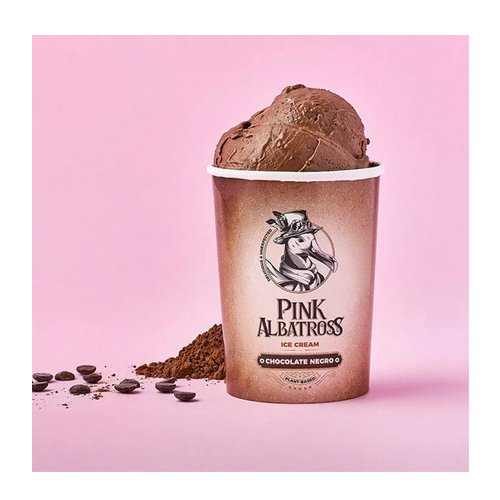 Pink Albatross Helado de Chocolate Negro 480ml| Vegano | Sin Gluten *SOLO MADRID*