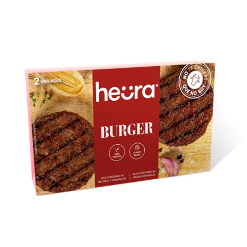 Heura Burger de Soja 2x113g|100% Vegetal | Sin Gluten