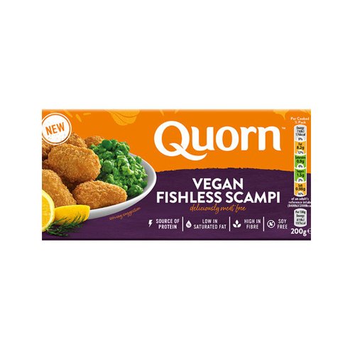 Quorn Langostinos sin pescado (Fishless Scampi) 200g| sin carne