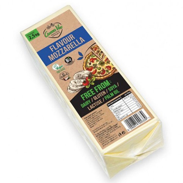 GreenVie Queso Mozzarella Bloque vegano 2,5kg